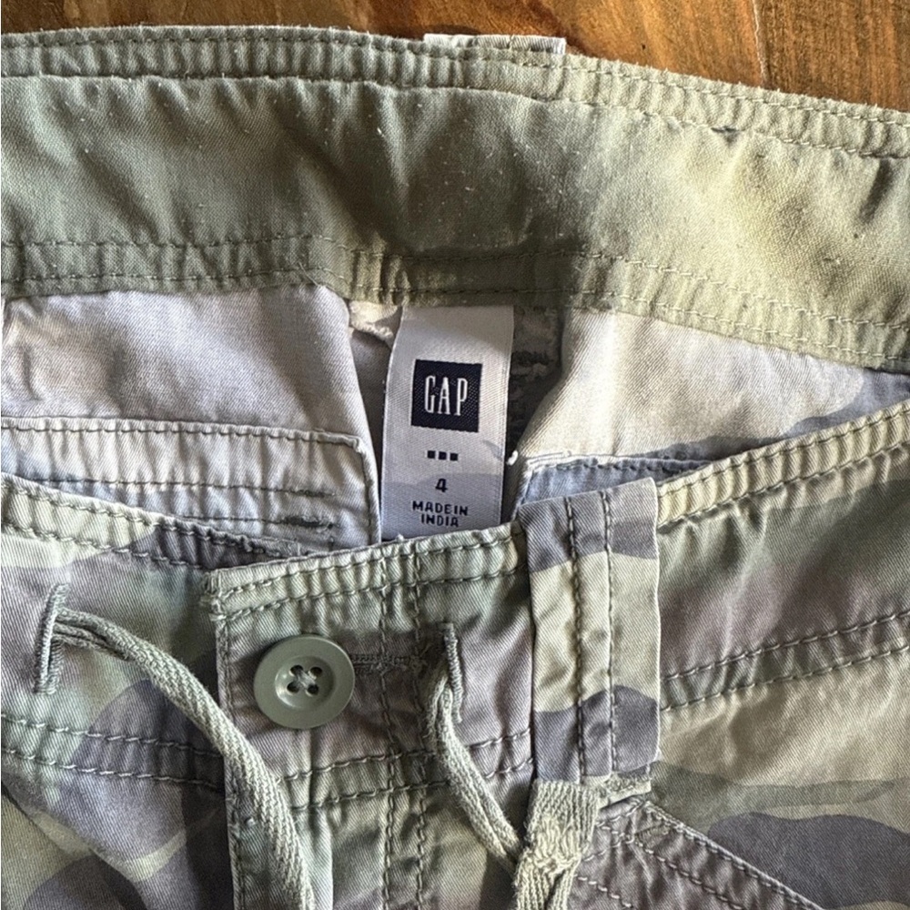 GAP Vintage Women’s Green Camouflage Cargo Pants y2k - Picture 3 of 6